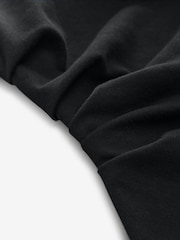 Black Jersey Drape T-Shirt - Image 7 of 7