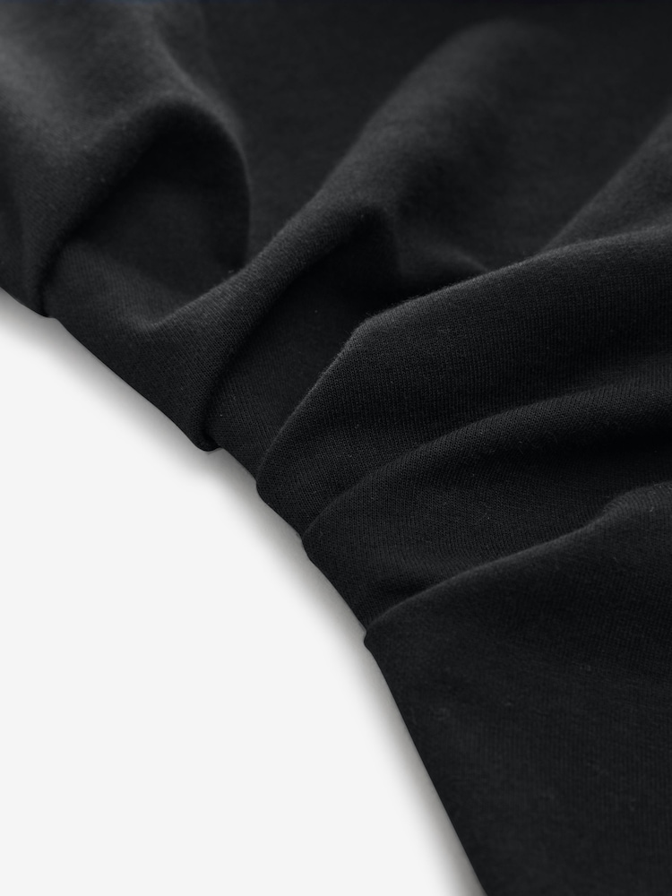 Schwarz - Jersey Drape T-Shirt - Bild 7 von 7 Schwarz - Jersey Drape T-Shirt - Bild 7 von 7