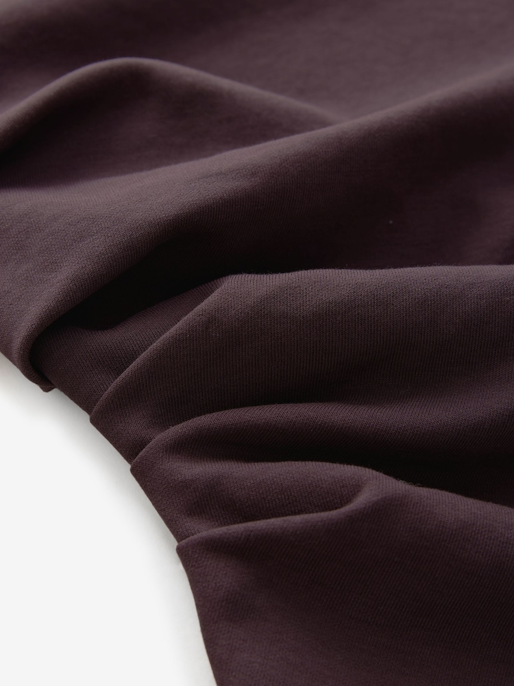 Burgundy Jersey Drape T-Shirt - Image 6 of 7