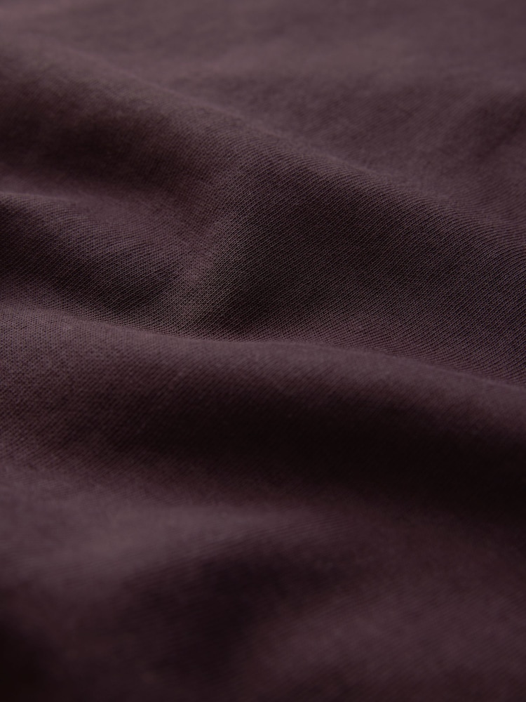 Burgundy Jersey Drape T-Shirt - Image 7 of 7