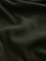 Dark Green Long Sleeve Collared Zip Top - Image 5 of 6