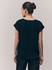 Cow Print Short Sleeve Print Top - Image 3 of 7