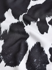 Cow Print Short Sleeve Print Top - Image 7 of 7