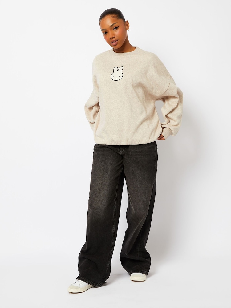 Skinnydip Miffy x Skinnydip Oatmeal Brown Sweatshirt - Image 1 of 4