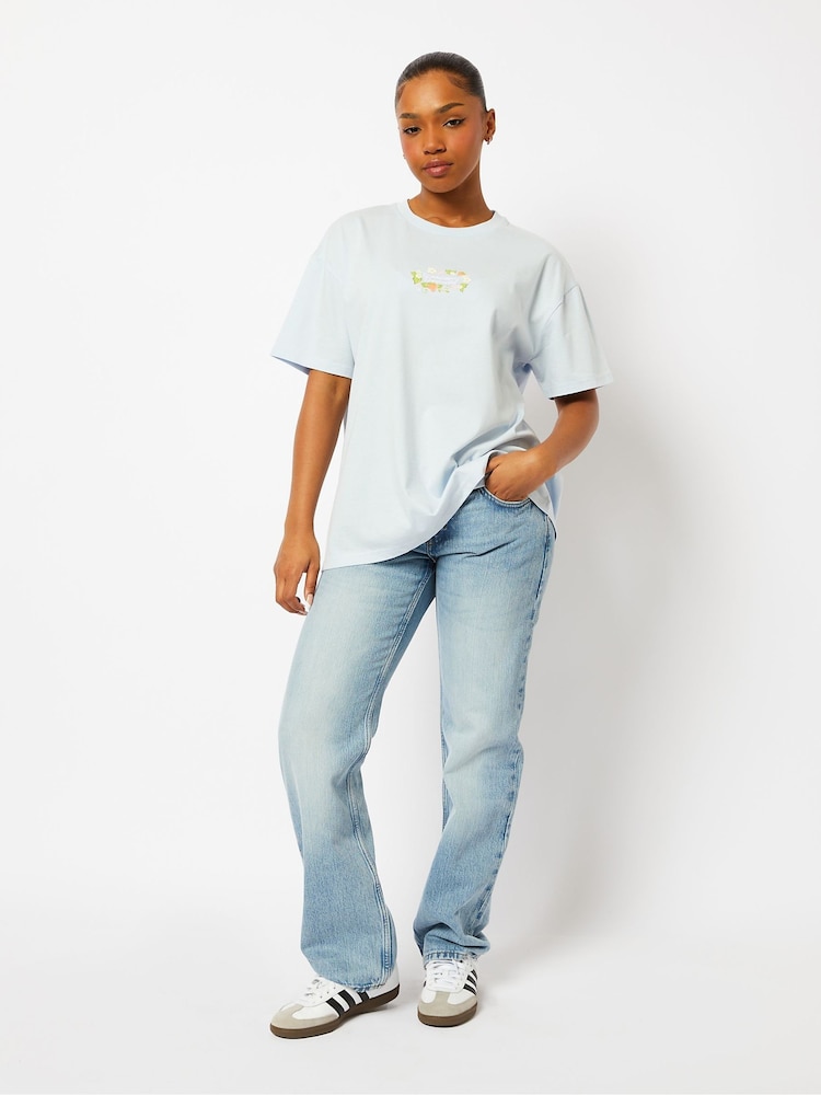 Skinnydip Blue Strawberry Shortcake Flower T-Shirt - Image 1 of 5 Skinnydip Blue Strawberry Shortcake Flower T-Shirt - Image 1 of 5