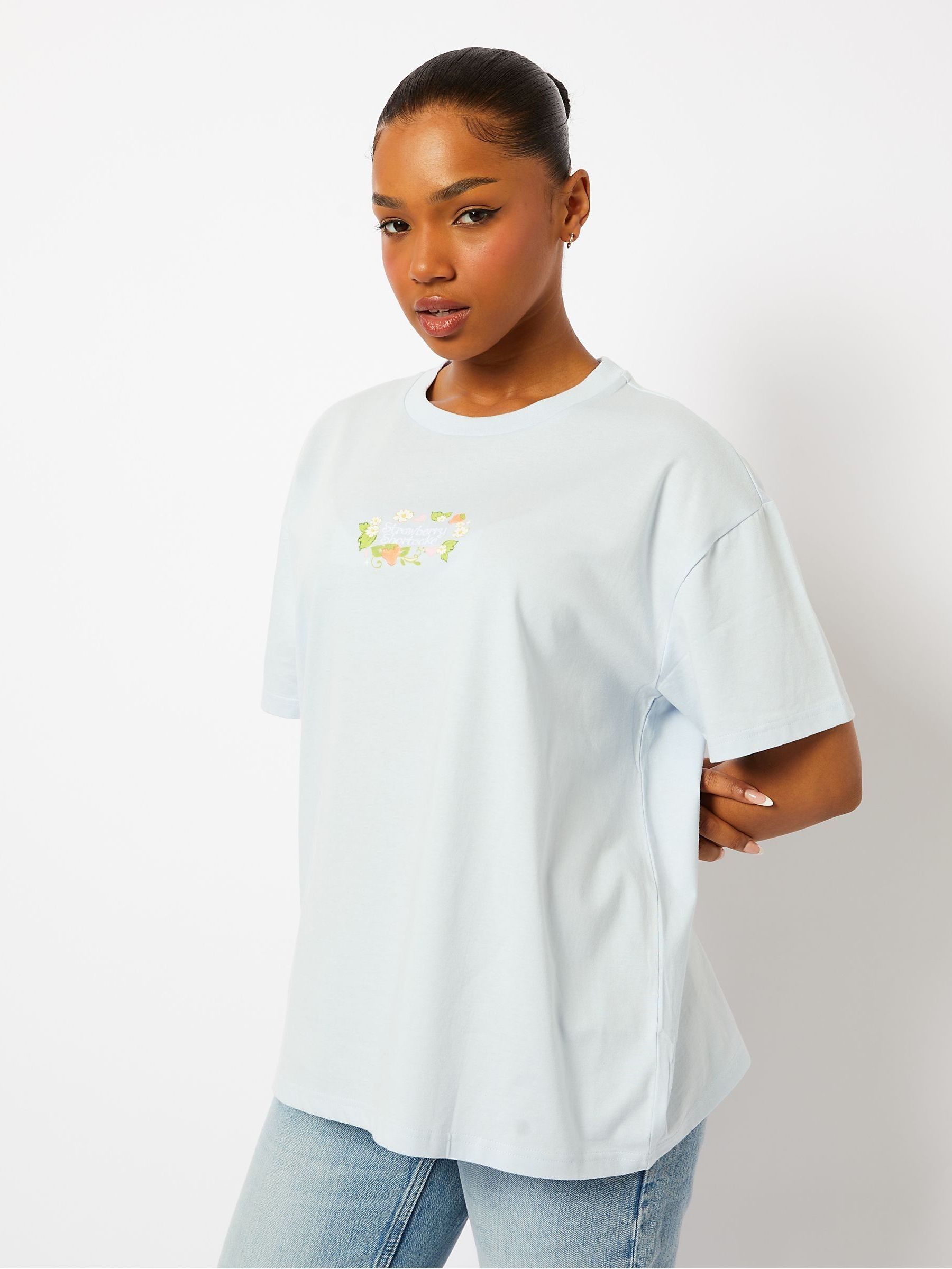 Buy Skinnydip Blue Strawberry Shortcake Graphic T-Shirt from Next USA
