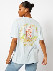 Skinnydip Blue Strawberry Shortcake Flower T-Shirt - Image 4 of 5