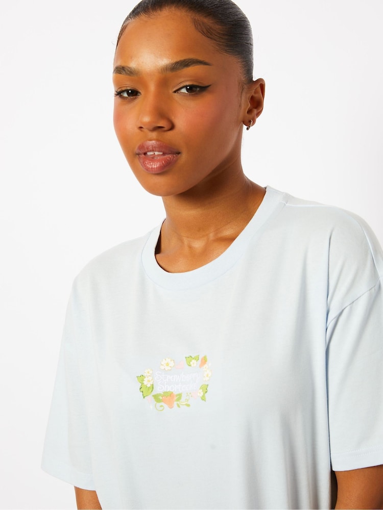 Skinnydip Blue Strawberry Shortcake Flower T-Shirt - Image 5 of 5