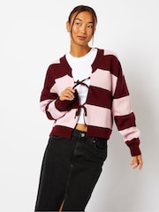 Skinnydip Pink Bow Knitted Cardigan - Image 2 of 5