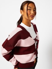Skinnydip Pink Bow Knitted Cardigan - Image 4 of 5
