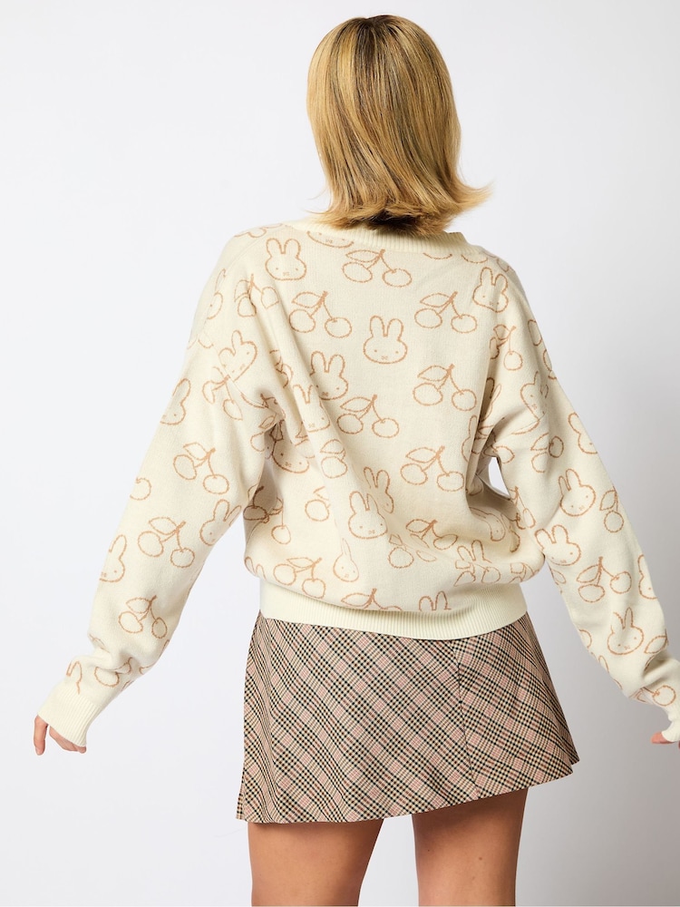 Skinnydip Miffy Knitted White Cardigan - Image 2 of 5