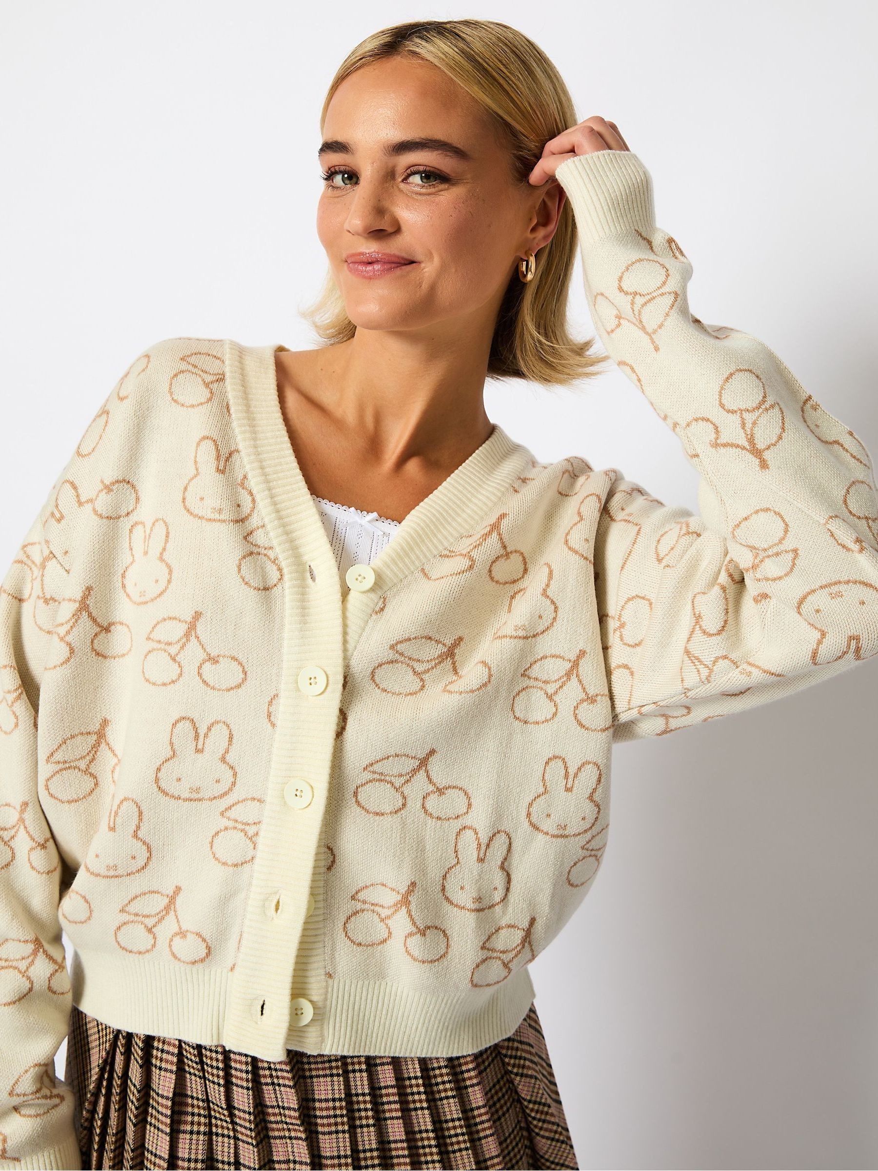 Buy Skinnydip Miffy Knitted White Cardigan from Next USA