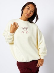 Skinnydip The Girls Club White Sweatshirt - Image 2 of 5