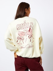 Skinnydip The Girls Club White Sweatshirt - Image 4 of 5