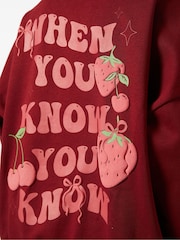 Skinnydip Red When You Know You Know Sweatshirt - Image 5 of 5