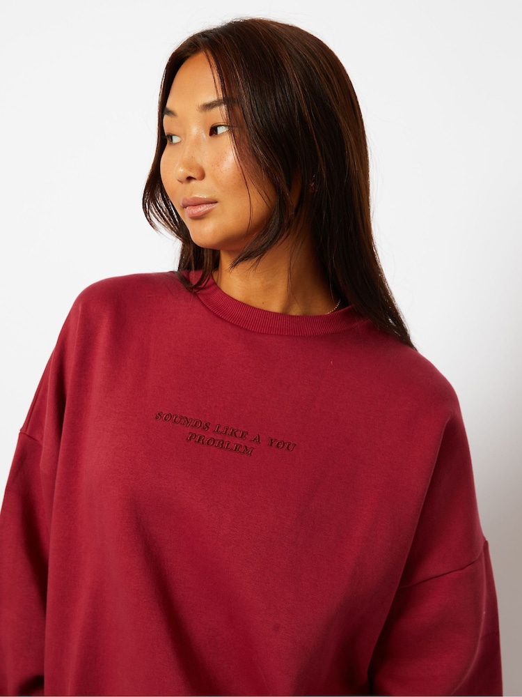 Skinnydip Pink Sounds Like A You Problem Sweatshirt - Image 4 of 4
