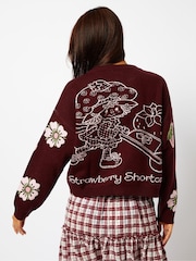 Skinnydip Red Strawberry Shortcake Knitted Cardigan - Image 4 of 5