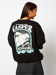 Skinnydip Casper Black Sweatshirt - Image 2 of 5