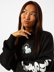 Skinnydip Casper Black Sweatshirt - Image 4 of 5