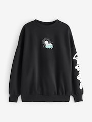 Skinnydip Casper Black Sweatshirt - Image 5 of 5