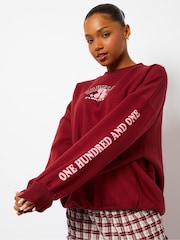 Skinnydip Red Disney Cruella Varsity Sweatshirt - Image 3 of 6
