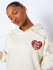 Skinnydip Girls Don't Cry White Hoodie - Image 3 of 4