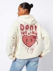 Skinnydip Girls Don't Cry White Hoodie - Image 4 of 4