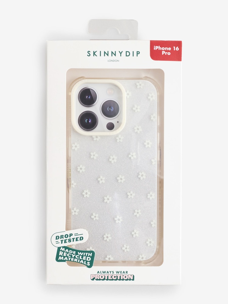 Skinnydip White iPhone 16 Plus Case Bow Stripe - Image 1 of 1