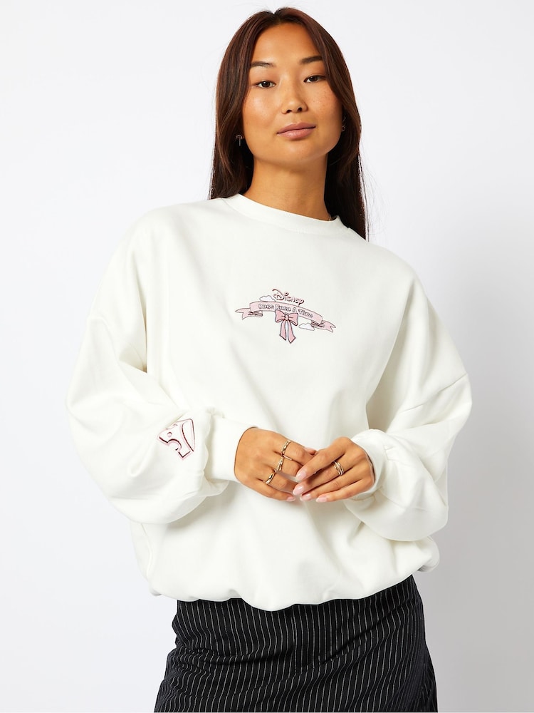 Skinnydip Disney Living In A Daydream White Sweatshirt - Image 2 of 4