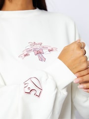Skinnydip Disney Living In A Daydream White Sweatshirt - Image 4 of 4
