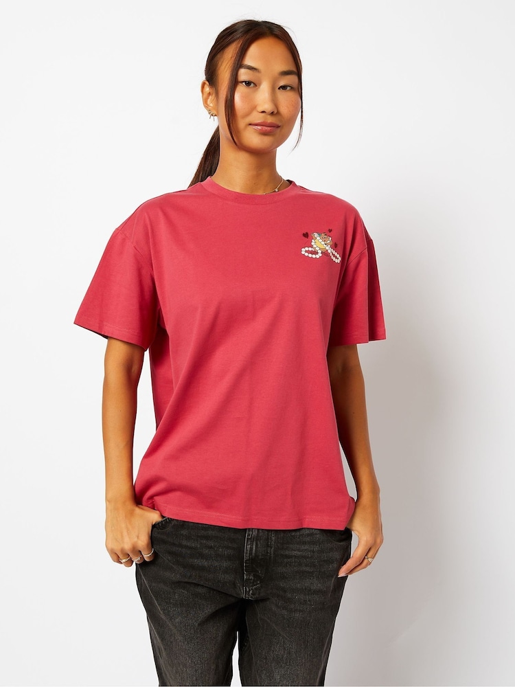 Skinnydip Pink Skinnydip Pink Disney Jaq And Gus T-Shirt - Image 3 of 4