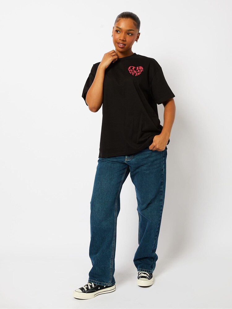 Skinnydip It Is What It Is Black T-Shirt - Image 1 of 4