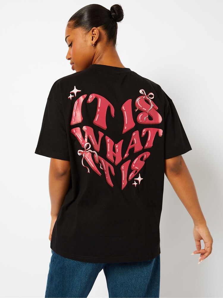 Skinnydip It Is What It Is Black T-Shirt - Image 2 of 4