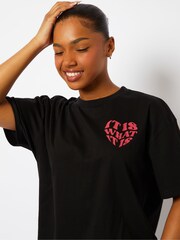 Skinnydip It Is What It Is Black T-Shirt - Image 4 of 4