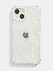 Skinnydip Ditsy Flower iPhone 15 Plus White Case - Image 1 of 4