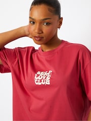 Skinnydip Pink Self Love Club T-Shirt - Image 4 of 5