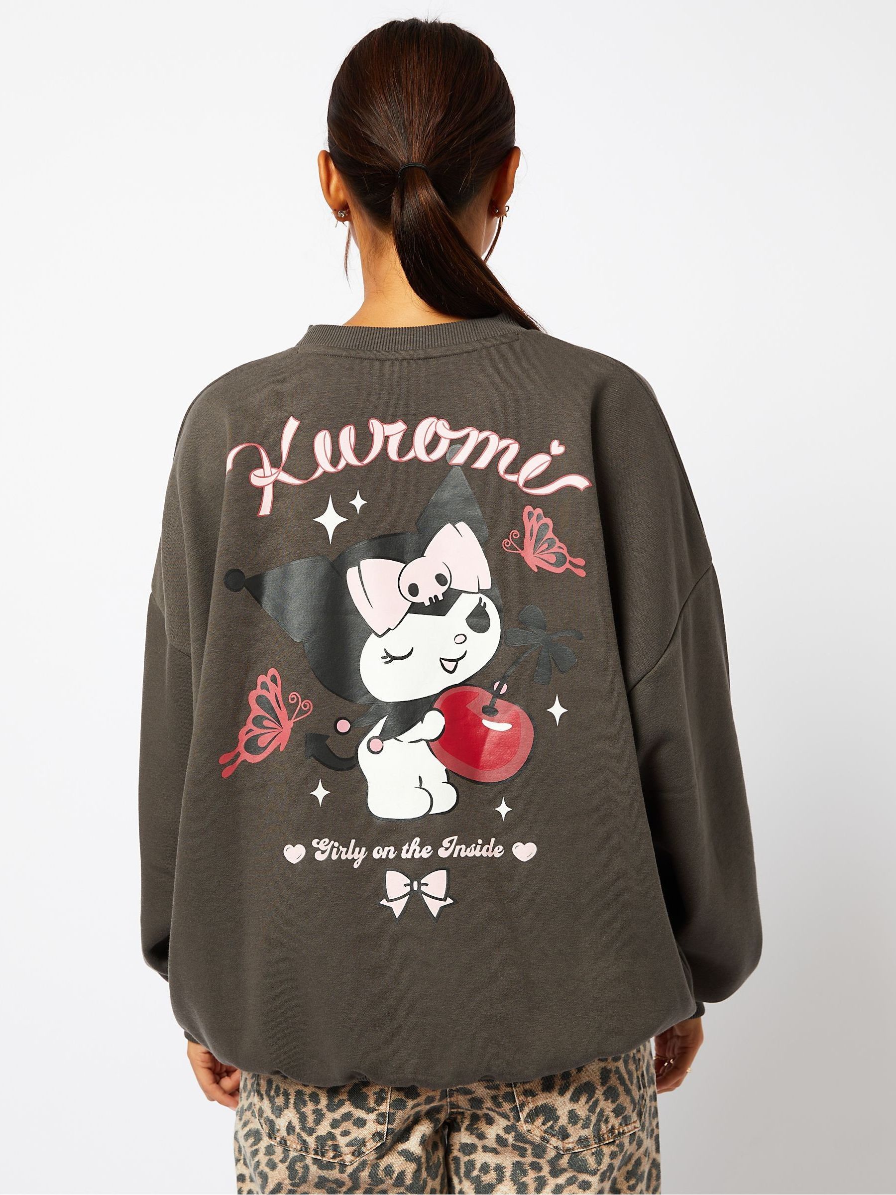 Buy Skinnydip Grey Hello Kitty Kuromi Cherry Sweatshirt from Next USA