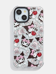 Skinnydip Pink iPhone 16 Plus Case Bow Stripe - Image 1 of 5