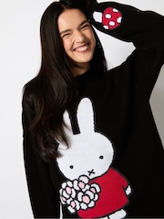Skinnydip Miffy Knitted Black Jumper - Image 4 of 4