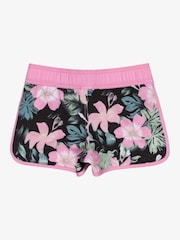Rosa - Roxy Girls Tropical Print Good Waves Only Board Shorts - Imagen 2 de 3