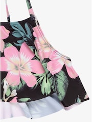 Roxy Black Shadow Floral Print Flutter Bikini Set - Image 3 of 3