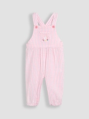 Pato rosa - JoJo Maman Bébé Embroidered Dungarees & Body Set 2 Piece - Imagen 2 de 5