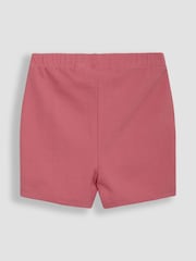 JoJo Maman Bébé Lilac Purple Ditsy Floral Shorts 2 Pack - Image 3 of 4