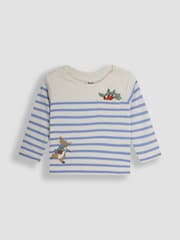 JoJo Maman Bébé Ecru 2-Piece Peter Rabbit™ Top & Rib Legging Set - Image 4 of 8