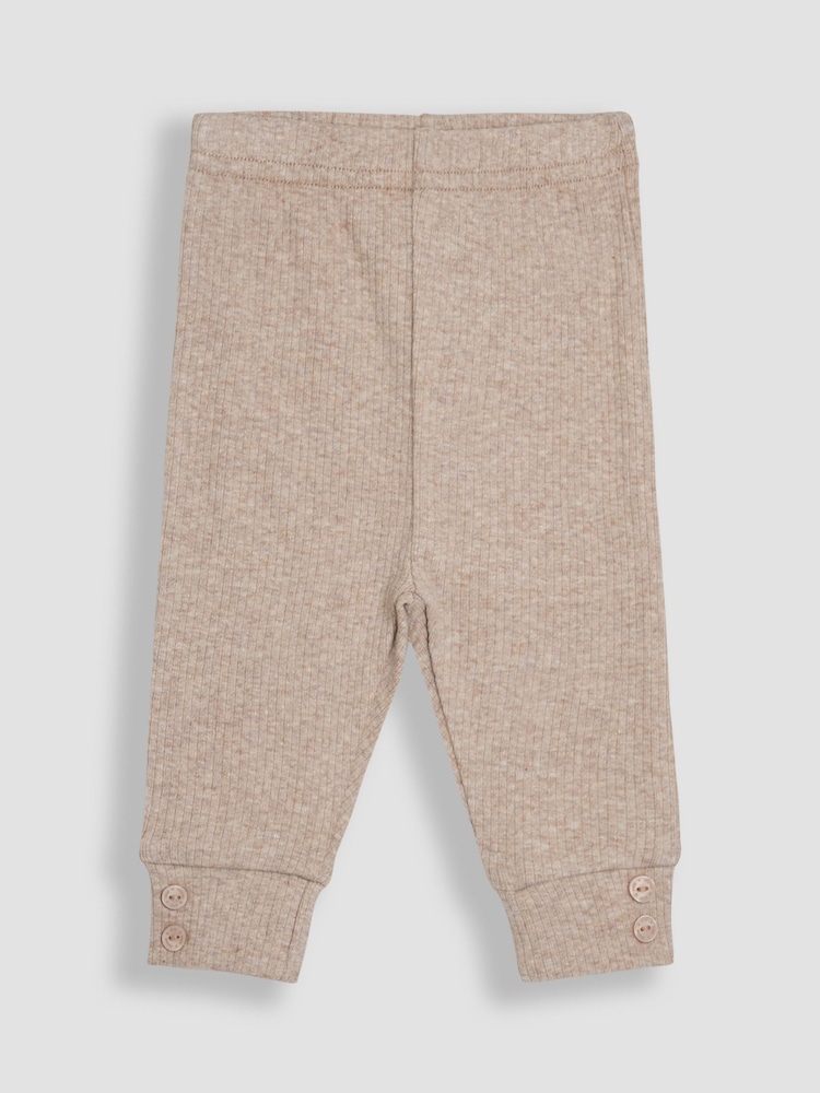 JoJo Maman Bébé Ecru 2-Piece Peter Rabbit™ Top & Rib Legging Set - Image 6 of 8