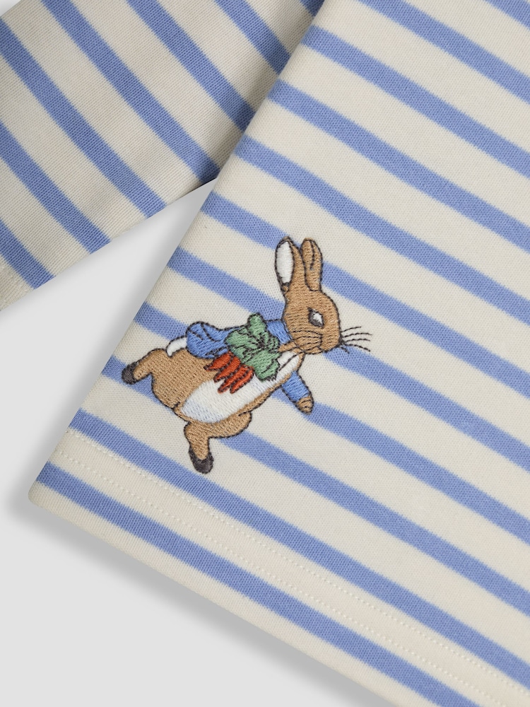 JoJo Maman Bébé Ecru 2-Piece Peter Rabbit™ Top & Rib Legging Set - Image 8 of 8