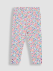 JoJo Maman Bébé Mint Green Floral Leggings 2 Pack - Image 2 of 5