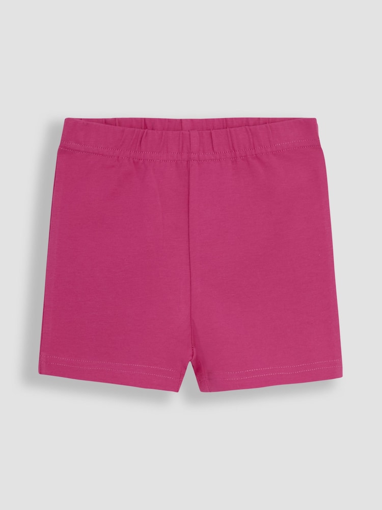 JoJo Maman Bébé Fuchsia Pink Ditsy Floral Print Shorts 2 Pack - Image 2 of 5