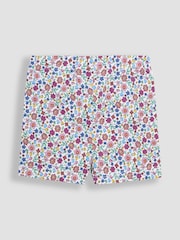 JoJo Maman Bébé Fuchsia Pink Ditsy Floral Print Shorts 2 Pack - Image 5 of 5