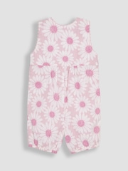 Rosa con margaritas - JoJo Maman Bébé Printed 100% Cotton Dungarees - Imagen 2 de 3